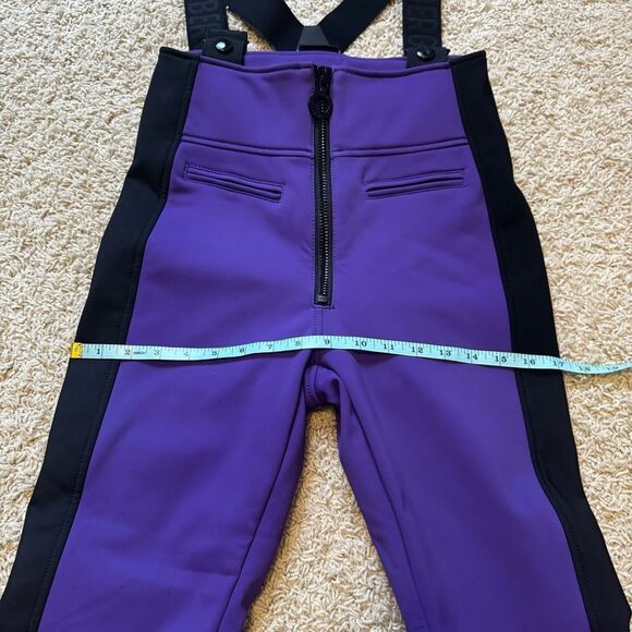GOLDBERGH WOMEN'S HIGH END SALOPETTE SKI PANTS BIB PURPLE BLACK Size US 6 - Picture 5 of 8